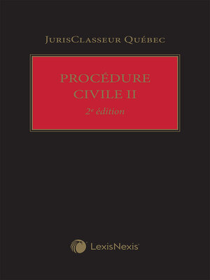 cover image of JCQ &#8212; Procédure civile II